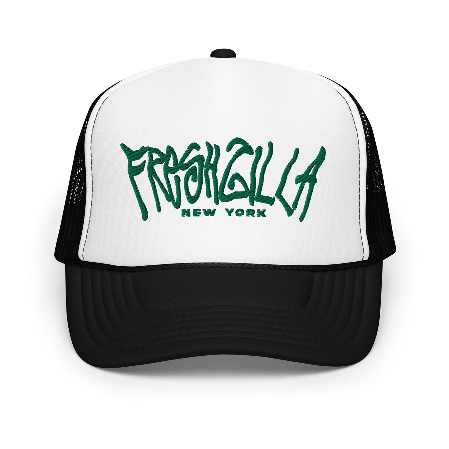 FRESHZILLA© "New York" Foam trucker hat Green