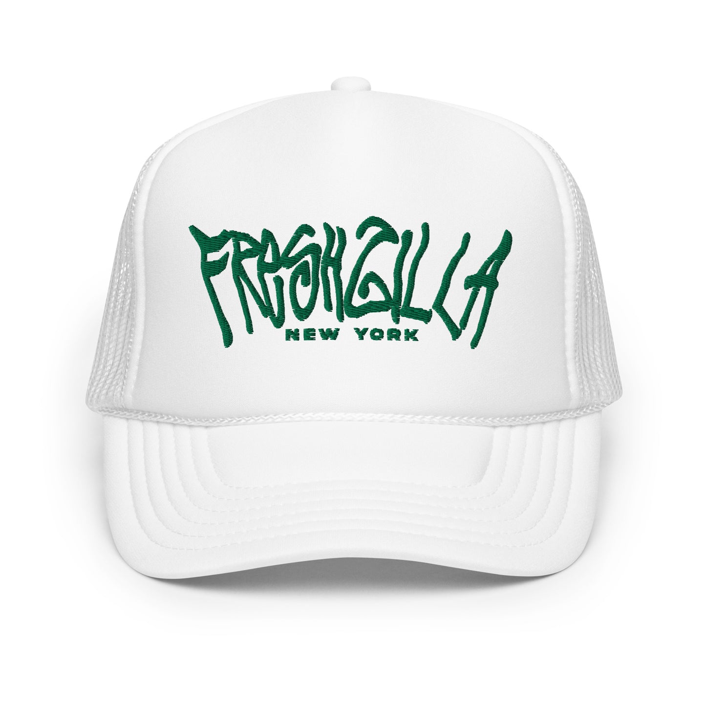 FRESHZILLA© "New York" Foam trucker hat Green